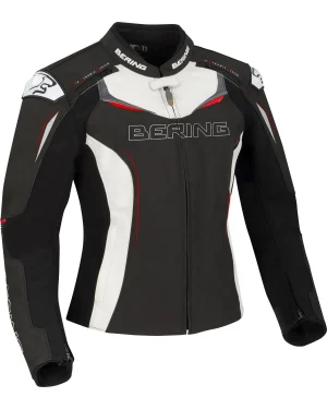 Blouson BERING Lady Vip-R (Noir/Blanc/Rouge)