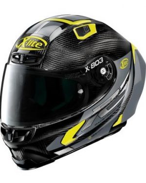 Casque X-LITE X-803 RS Ultra Carbon Skywarp (Noir/Gris/Jaune)
