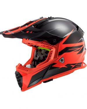 Casque LS2 Fast Evo Roar (Matt Black/Red)