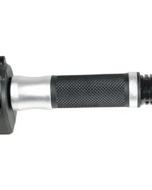 black-chaft-bridge-motorcycle-grips-with-silver-aluminum-ring