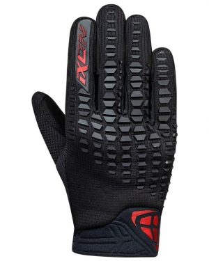 Gants IXON Oregon (Noir/Rouge Vif)
