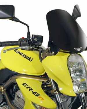 Pare-brise Universel noir GIVI 245N pour KAWASAKI ER-6N/ER-6F/KTM DUKE 690/SUZUKI GSR 600/YAMAHA MT-03