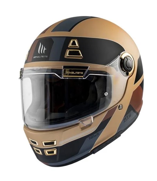 Casque MT Jarama 68TH C9 (Matt Gold)