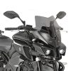 Bulle basse et sportive noire brillante GIVI D2129B pour YAMAHA MT-10 (16-21)