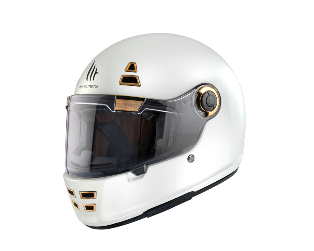 Casque MT Jarama Solid Gloss (Pearl White)