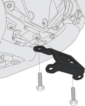 Kit spécifique GIVI RP5117KIT pour monter le sabot moteur RP5112
