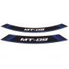 Liserets de jantes en arc PUIG X8 YAMAHA MT-09 (Bleu)