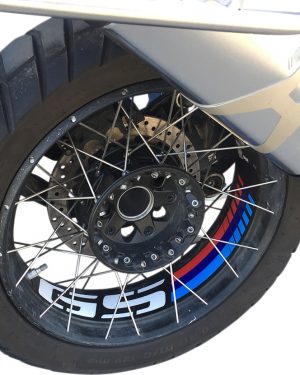 Liserets de jantes en arc GS PUIG (Noir) pour BMW R 1200 GS ADV (14-18)