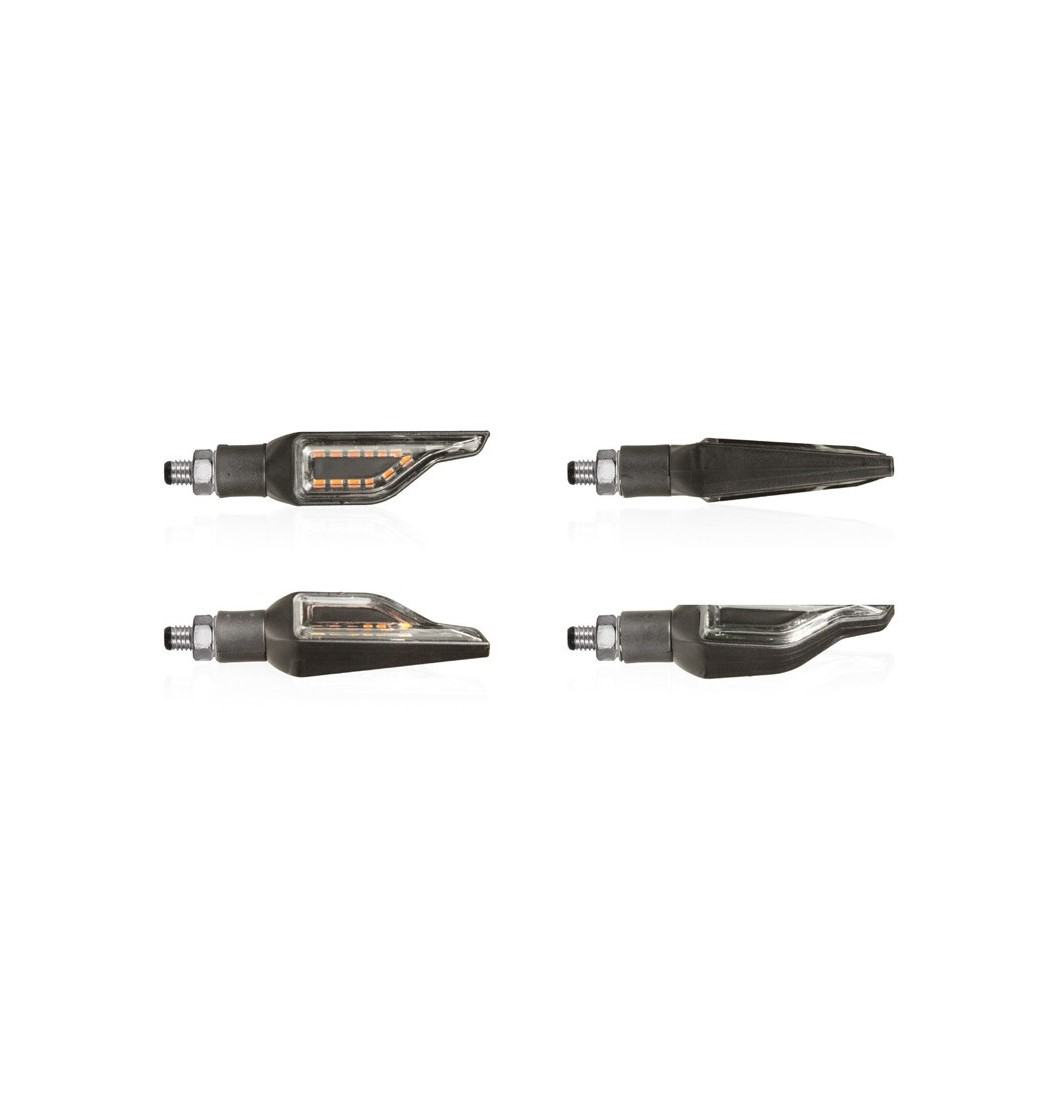 Clignotants à LED CHAFT Addict (Noir/Fumé)