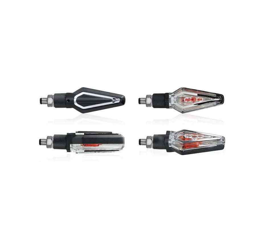 Clignotants CHAFT Sound (Noir Mat/Transparent)