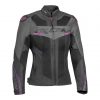 Blouson IXON Draco Lady (Noir/Anthracite/Fushia)