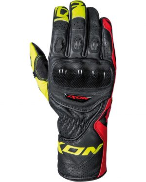 Gants IXON RS Circuit-R (Noir/Rouge/Jaune)