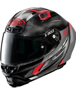 Casque X-LITE X-803 RS Ultra Carbon Skywarp (Noir/Gris/Rouge)