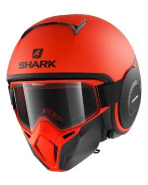 Casque SHARK Street Drak Neon Serie Mat (Orange/Noir)