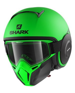 Casque SHARK Street Drak Neon Serie Mat (Vert/Noir)