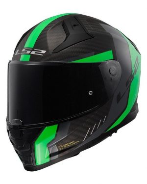 Casque LS2 Vector II Carbon Grid Matt (Fluo Green)