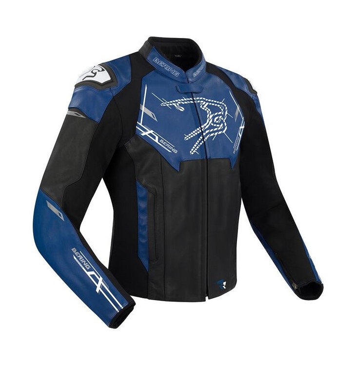 Blouson BERING Snap (Noir/Bleu)